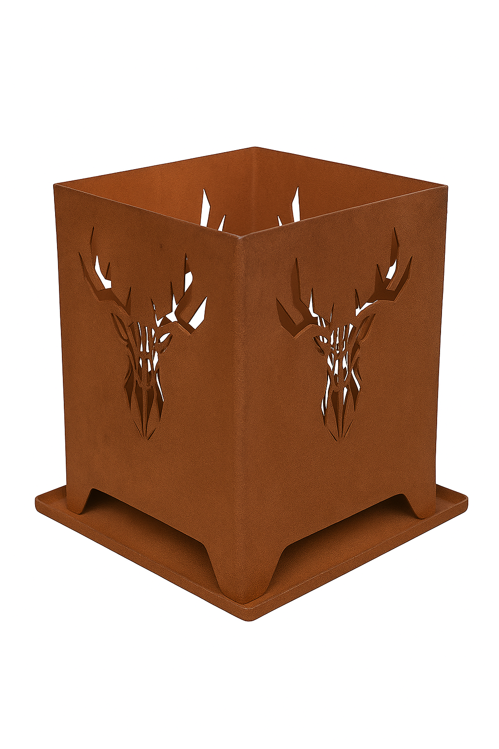 Mini - Feuerkorb Hirsch abstrakt inkl. Partylicht