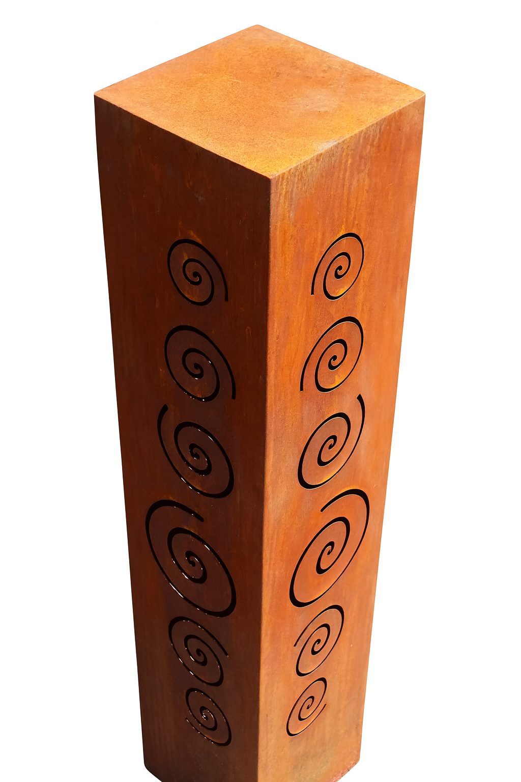 Edelrost Säule Spirale
