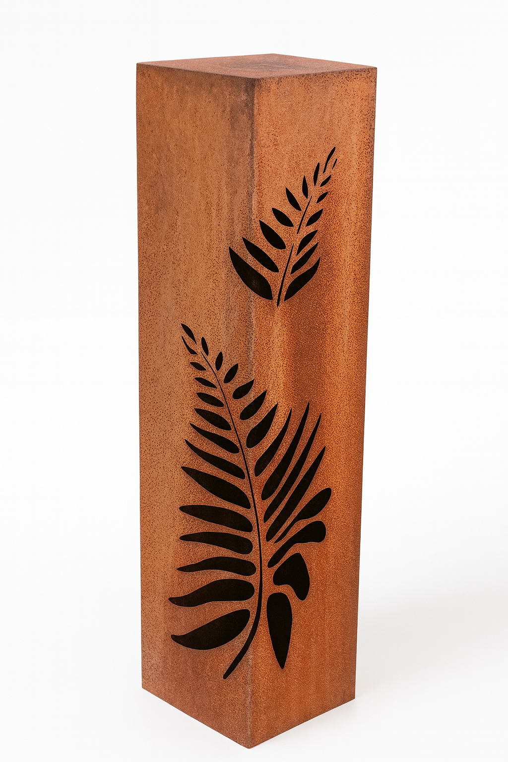 Edelrost Säule Farn 100cm