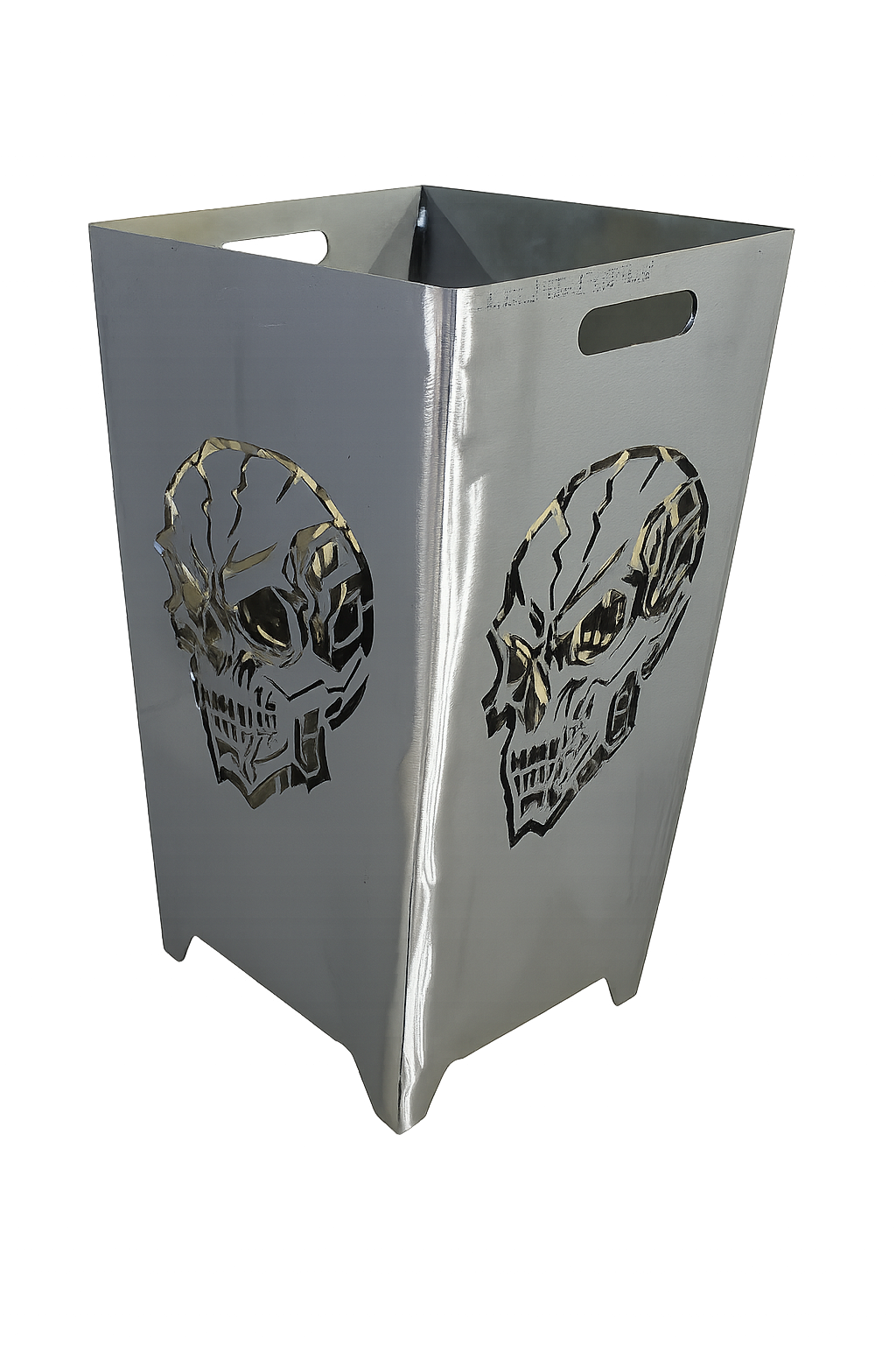 Feuerkorb Schädel Skull 75cm mit Griffmulden