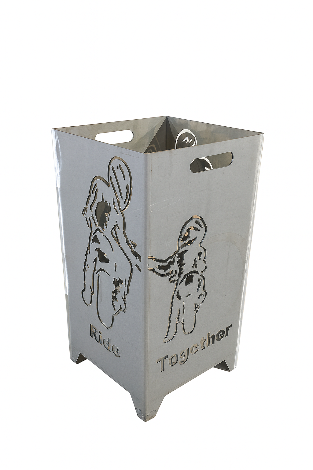 Feuerkorb "Ride Together" Motorrad 75cm mit Griffmulden