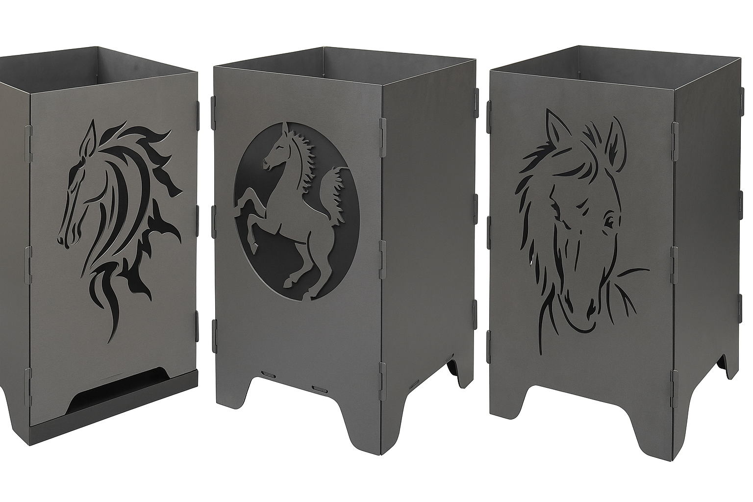 Feuerkorb Pferdemotive 50cm steckbar