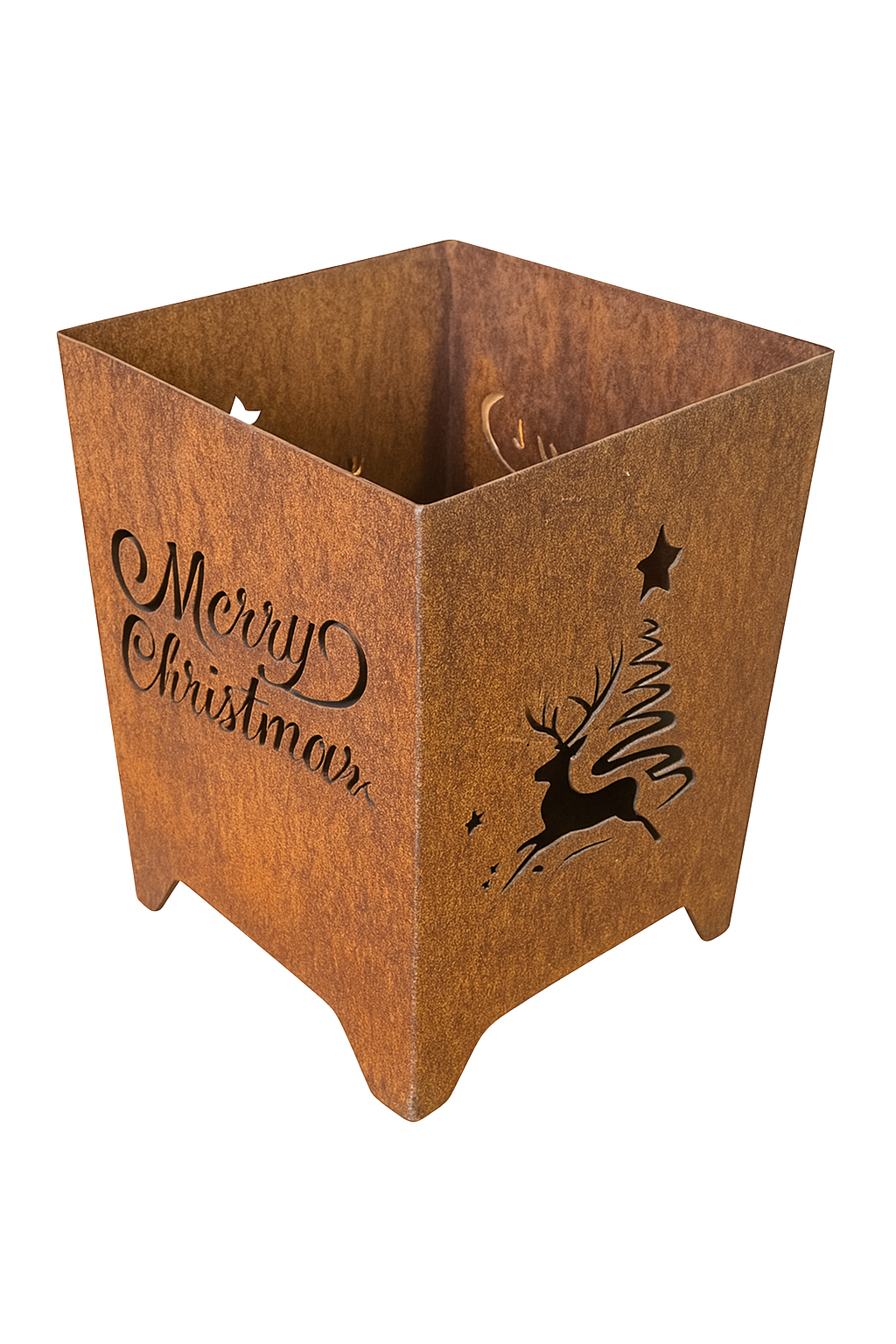 Mini - Feuerkorb Merry Christmas Hirsch