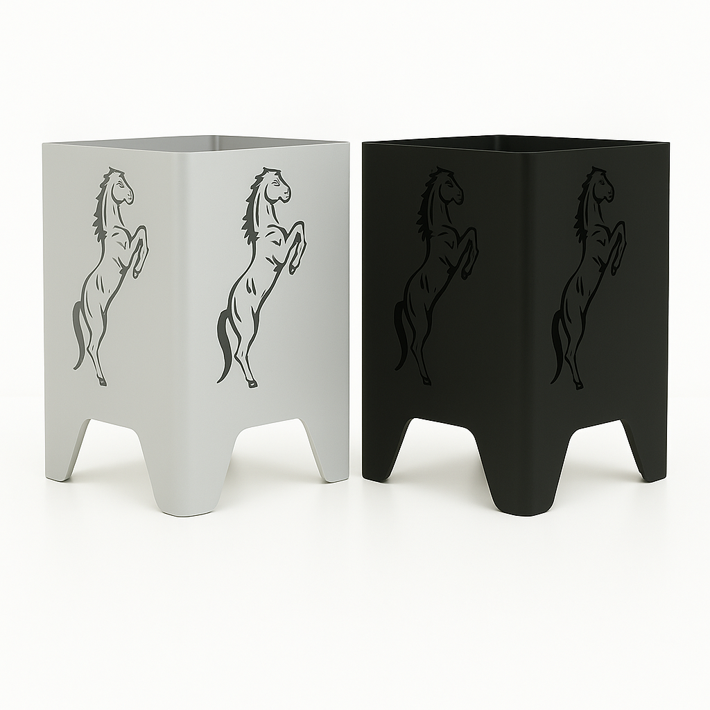 Windlicht stehendes Pferd 15cm