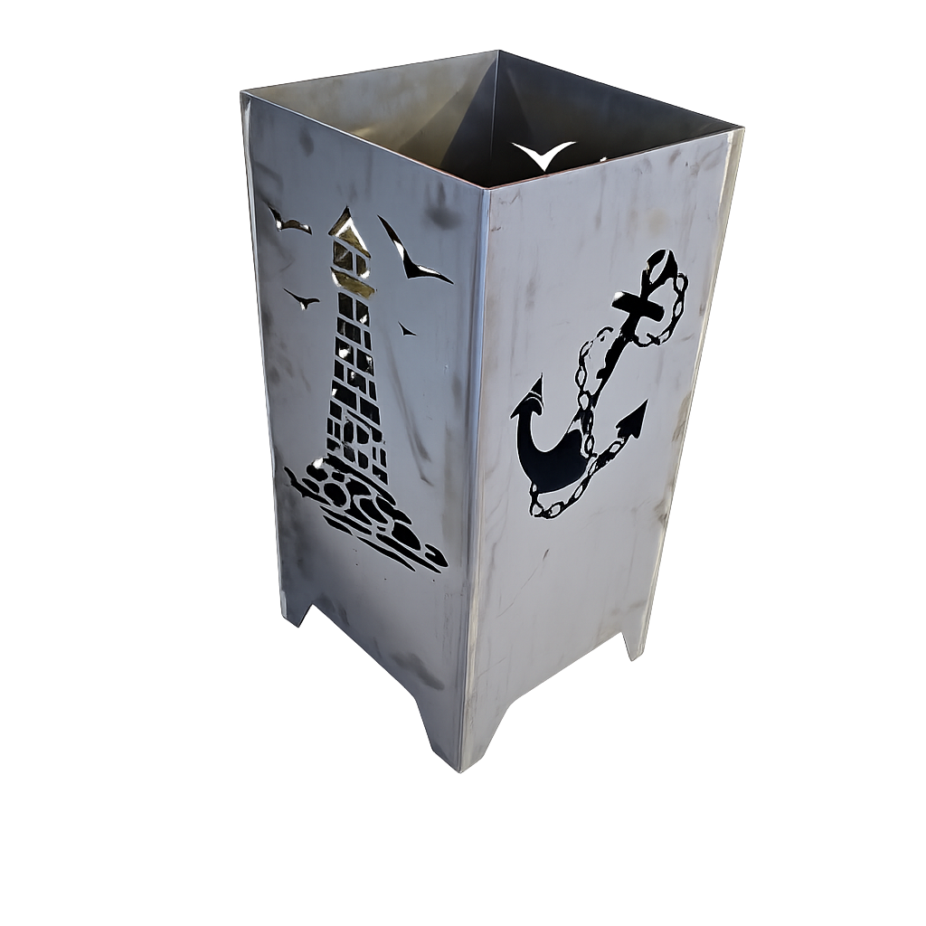 Feuerkorb Leuchtturm Anker 75cm