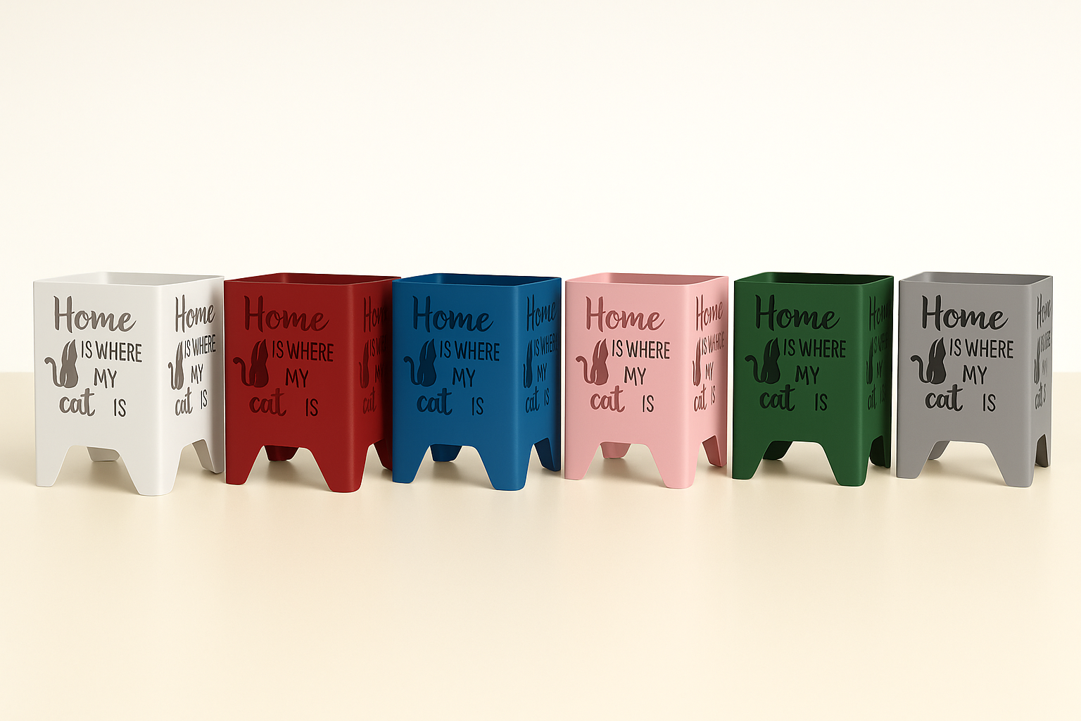 Windlicht Home is where my cat is