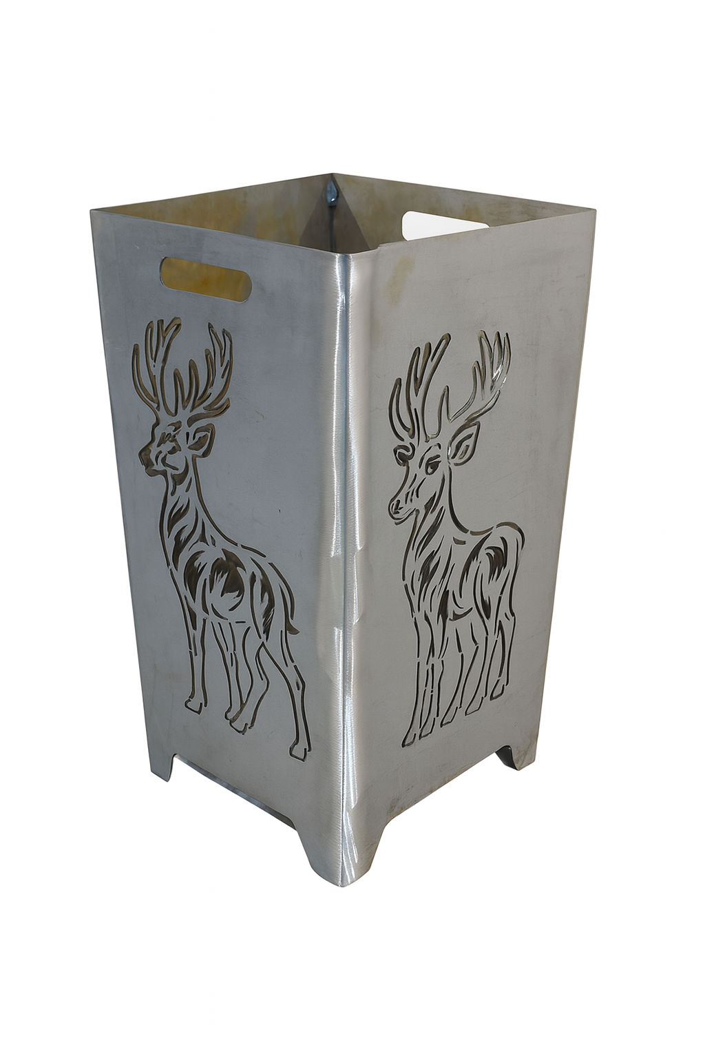 Feuerkorb Hirsch Figur 75cm mit Griffmulden