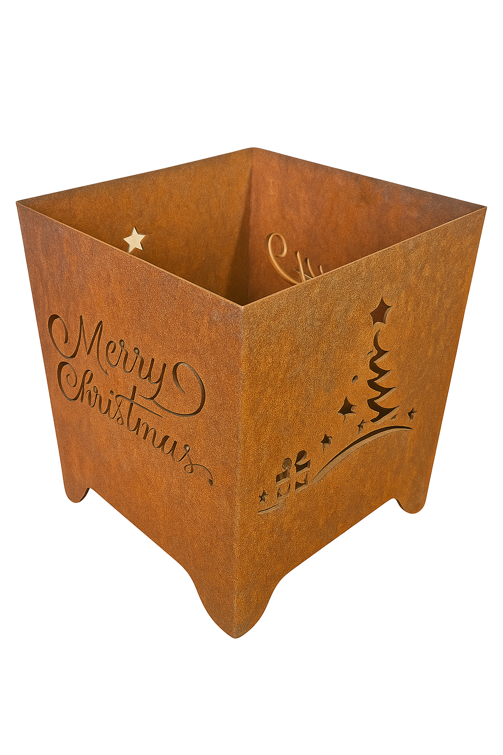 Mini - Feuerkorb Merry Christmas Geschenke