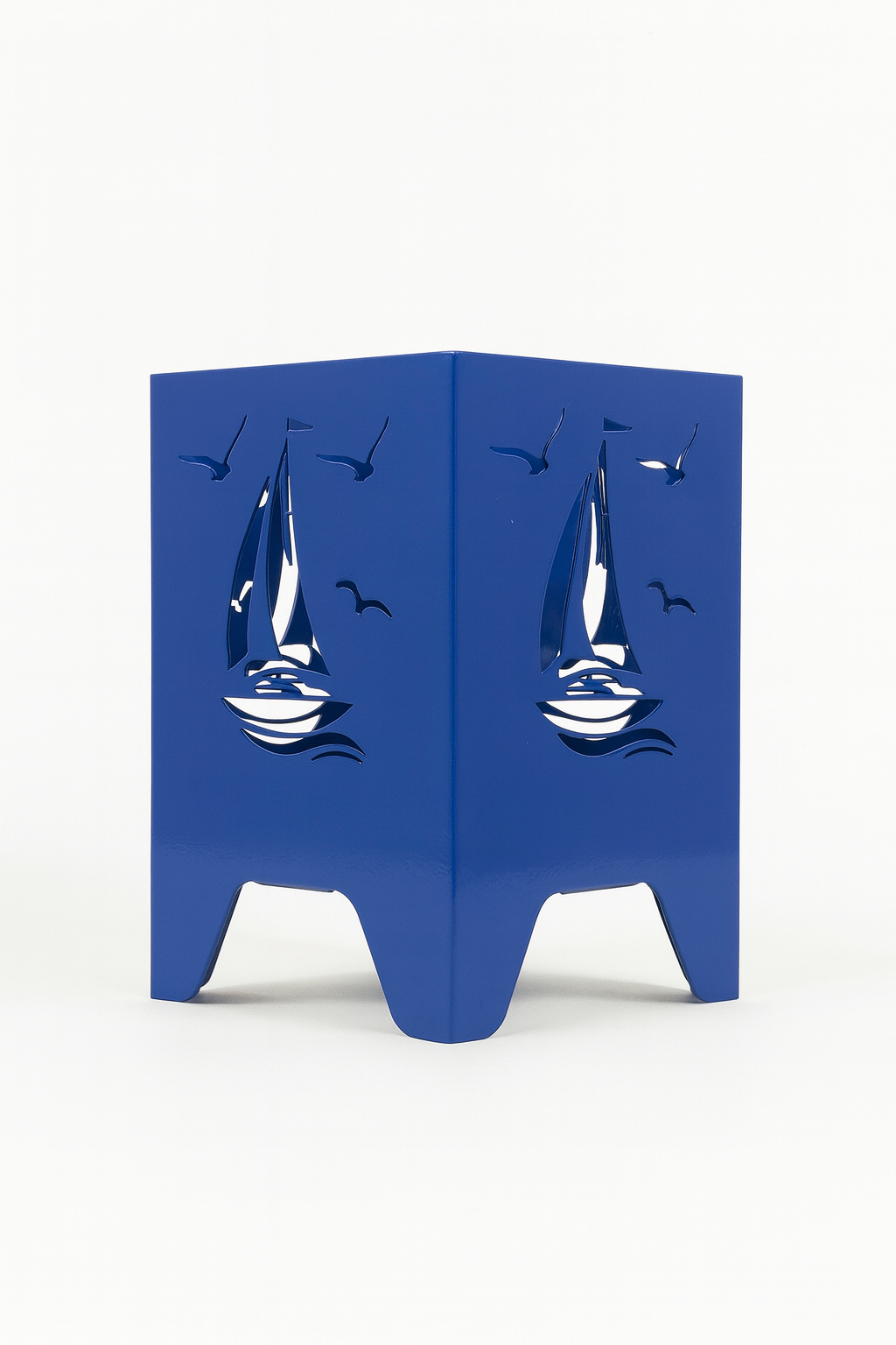 Windlicht Segelboot & Möwen 15cm