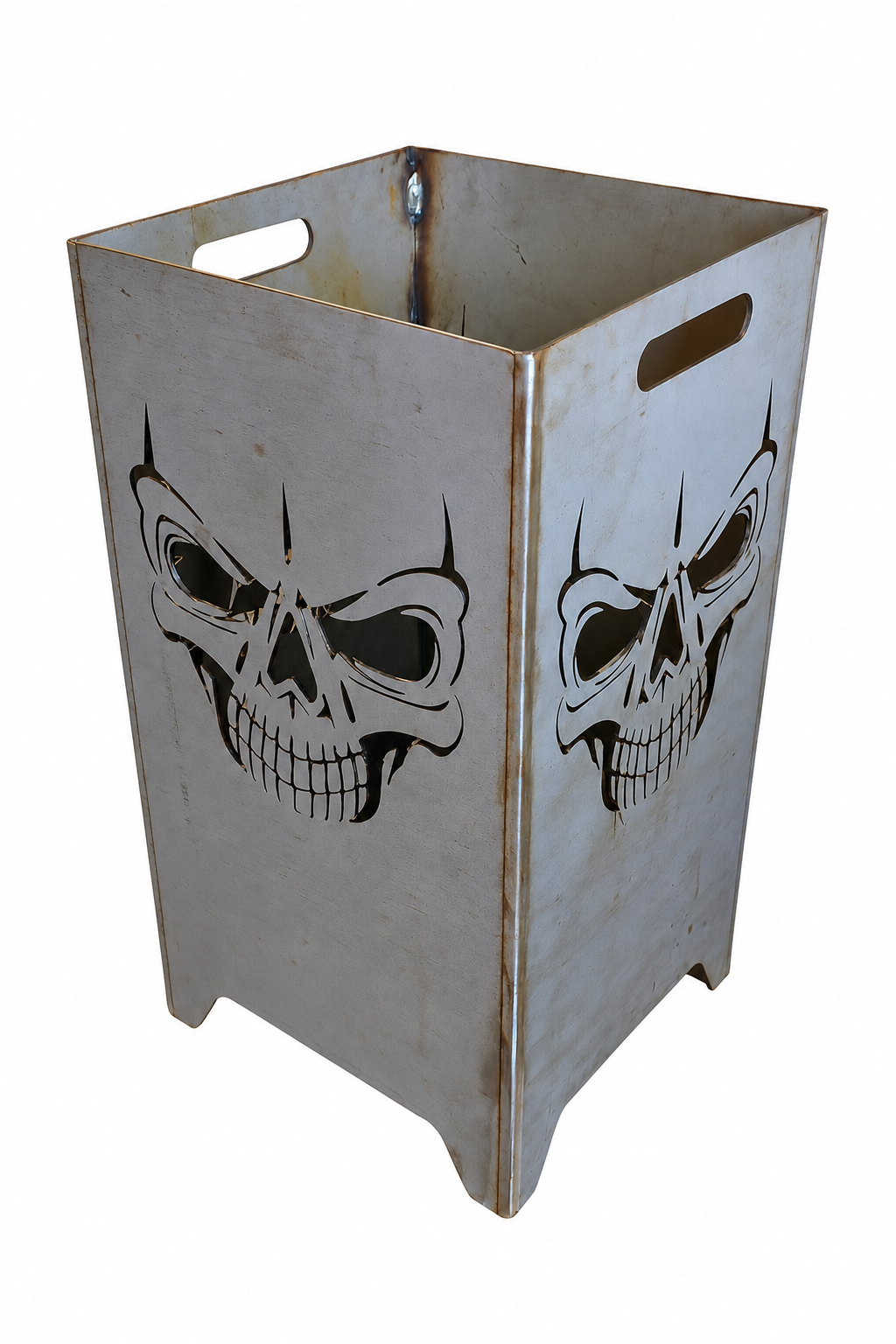 Feuerkorb Totenkopf Jim 75cm mit Griffmulden