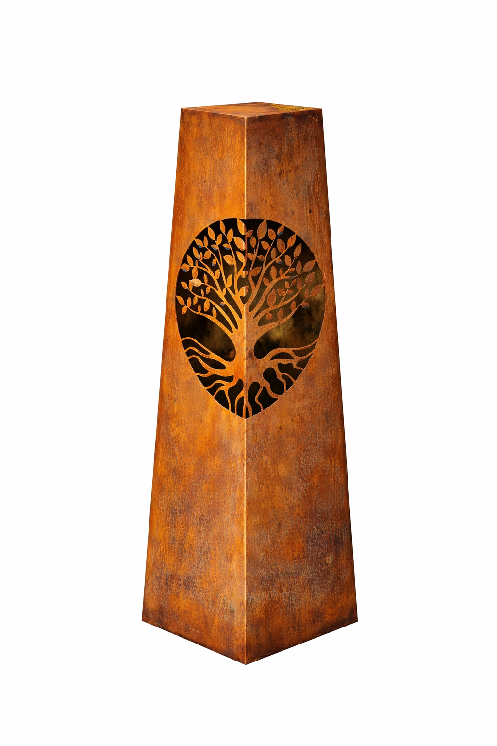 Rostsäule konisch LEBENSBAUM 100cm