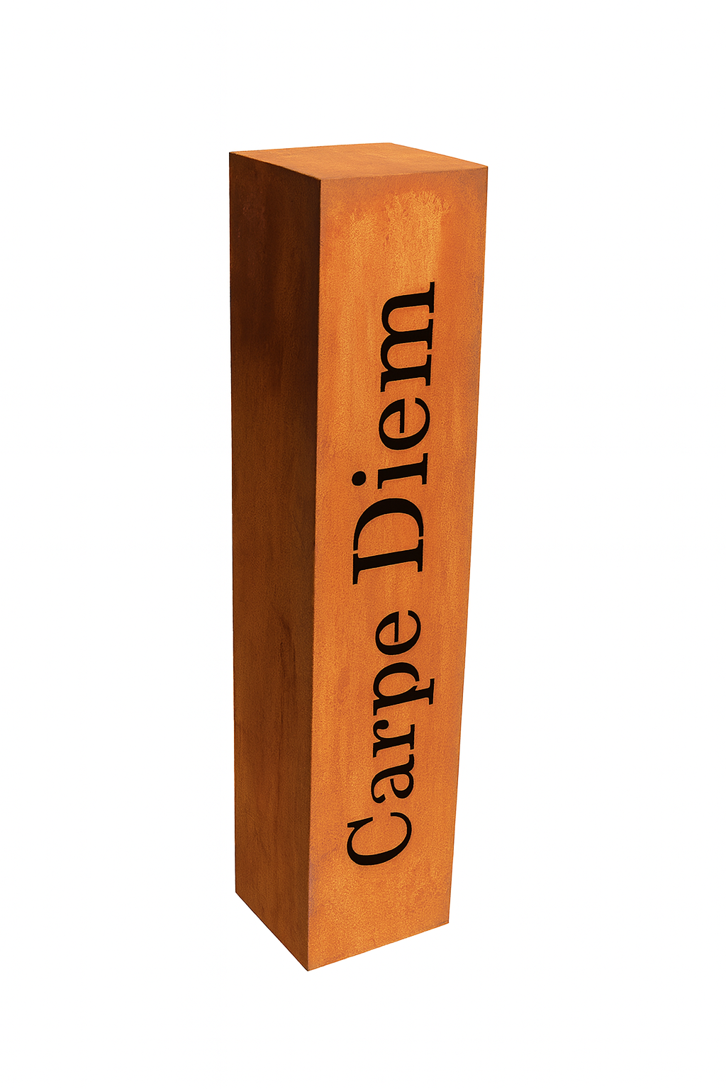 Edelrost Säule Carpe Diem