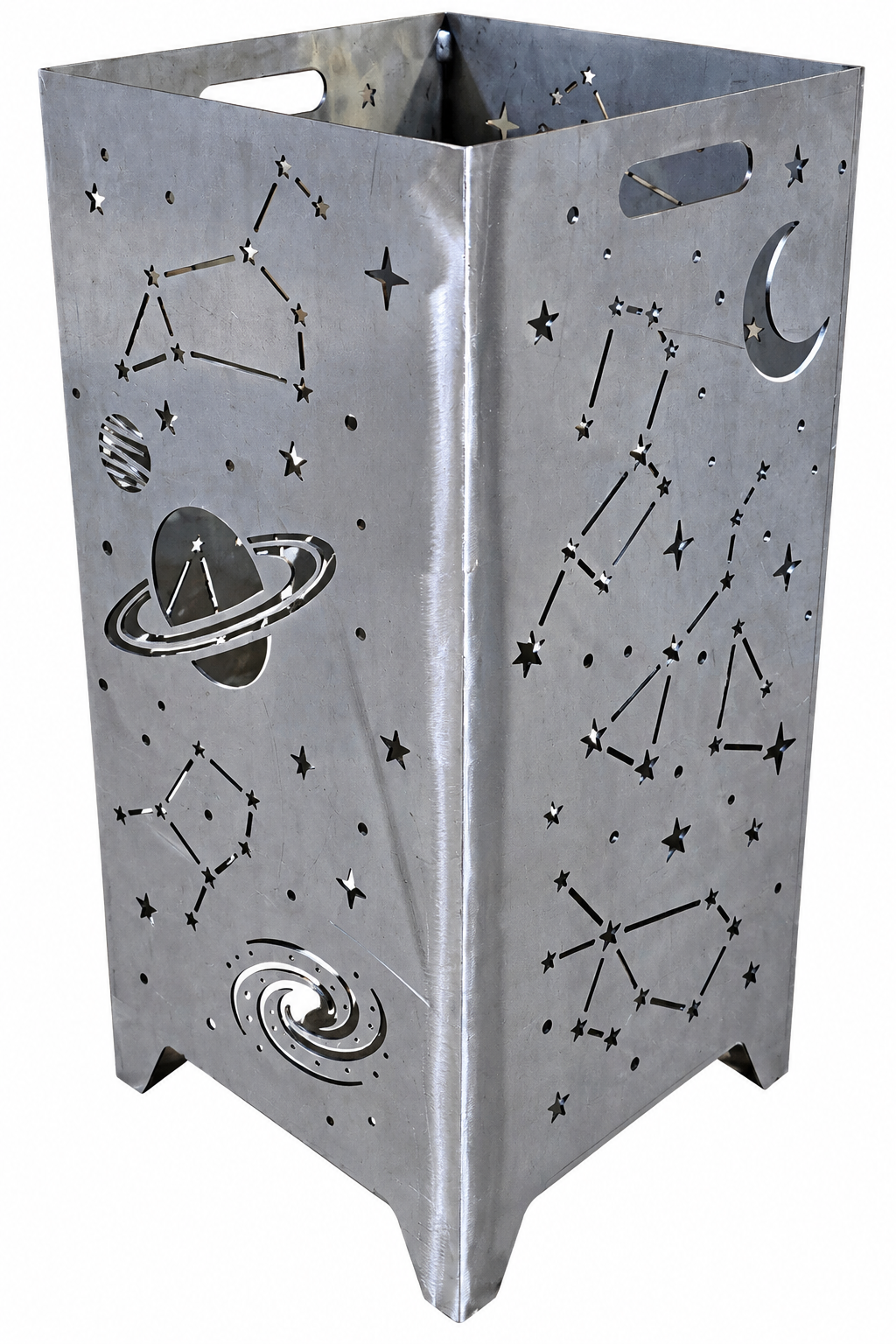 Feuerkorb Galaxy Planeten Sternenbilder 75cm mit Griffmulden