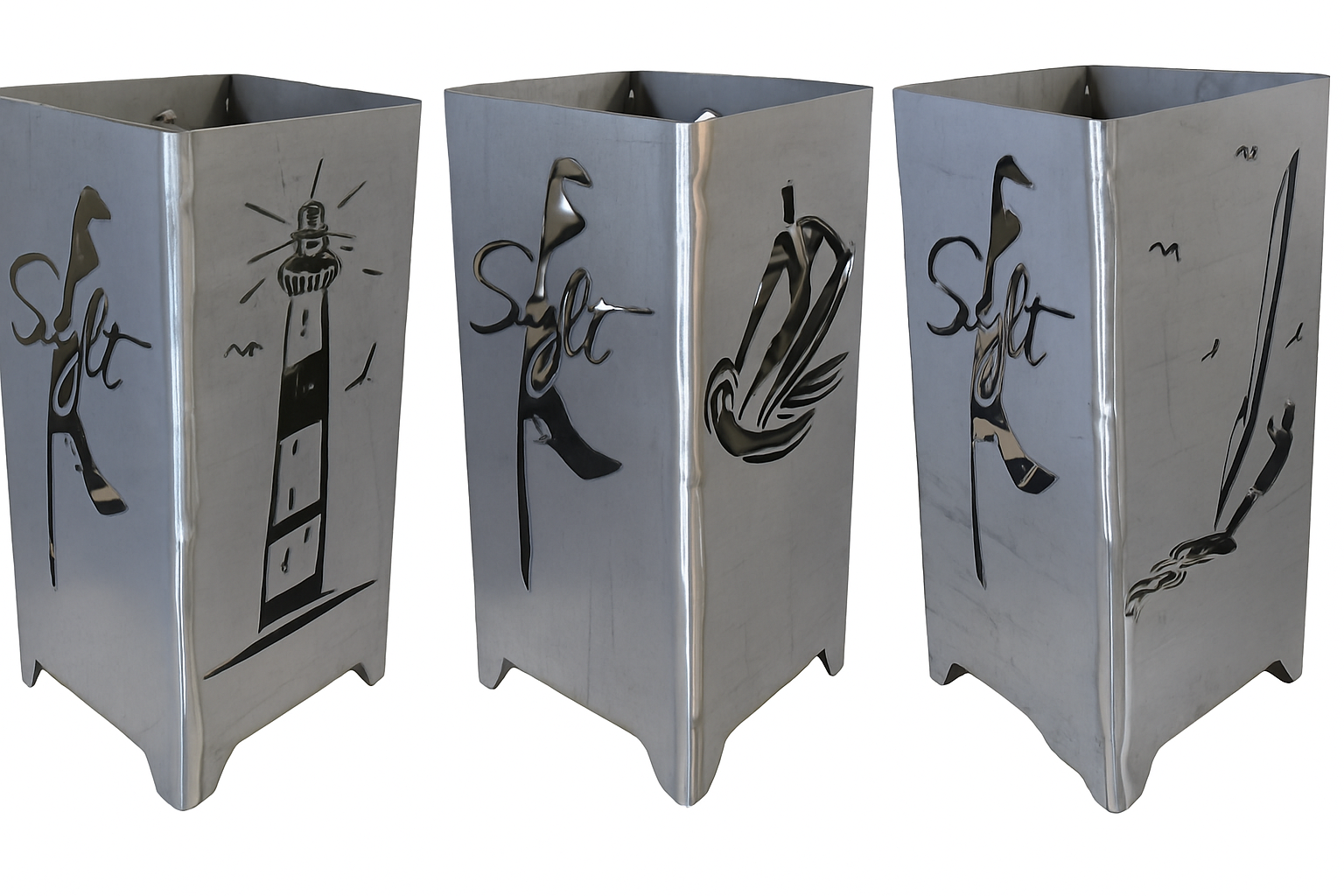 Feuerkorb Insel Sylt Surfer Wellenreiter Leuchtturm 75cm