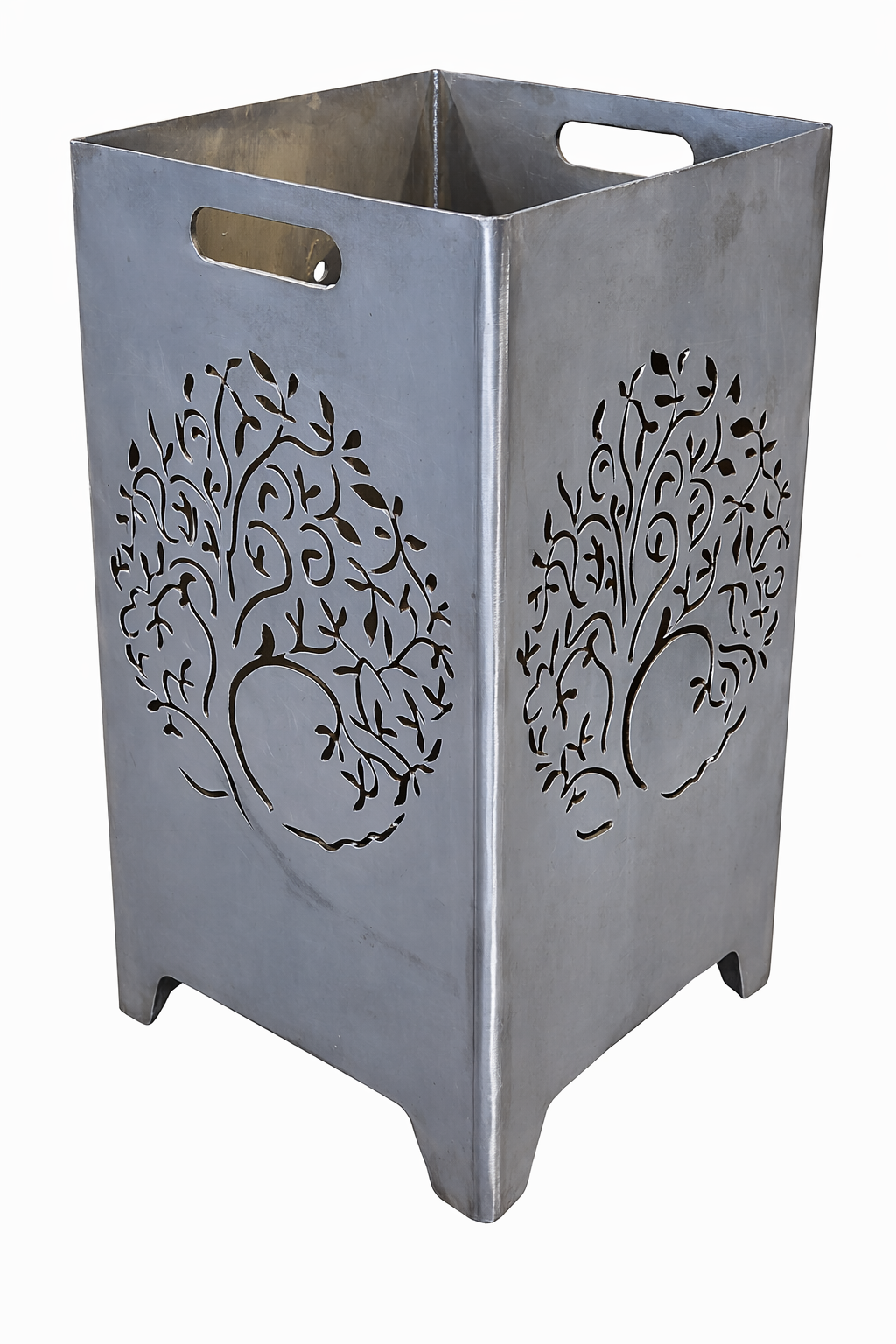 Feuerkorb Lebensbaum schlicht 75cm mit Griffmulden