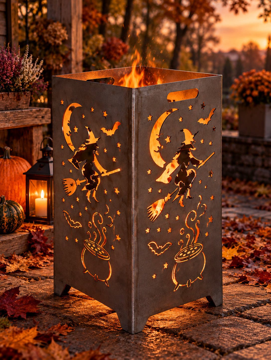Feuerkorb Hexennacht 75cm mit Griffmulden