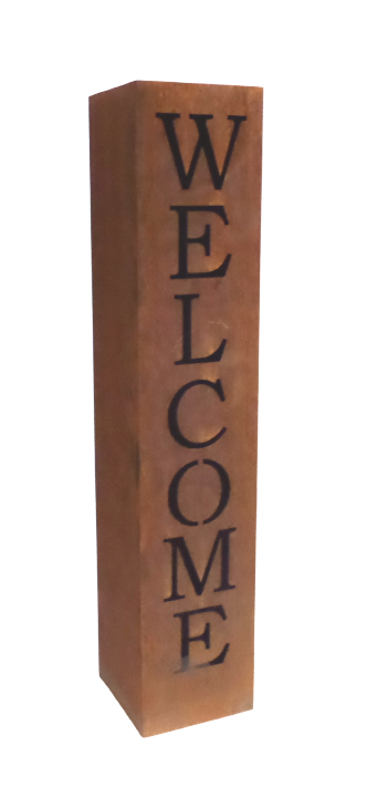 WELCOME_Standard-removebg-preview Edelrost Säule WELCOME Standard