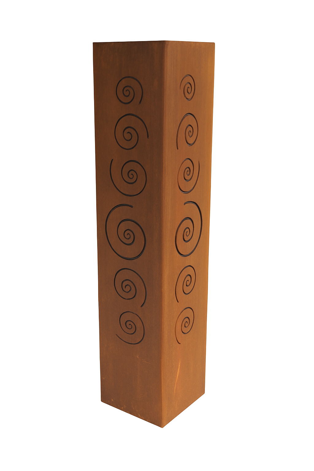 Edelrost Säule Spirale