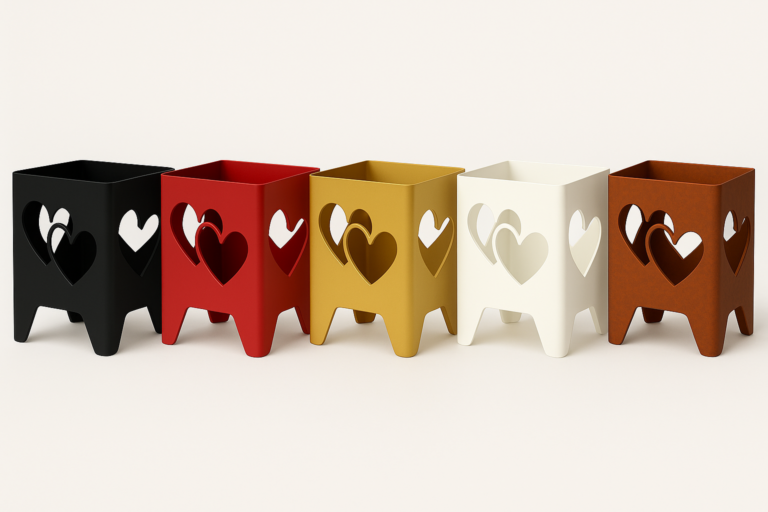 Windlicht Doppelherz 15cm