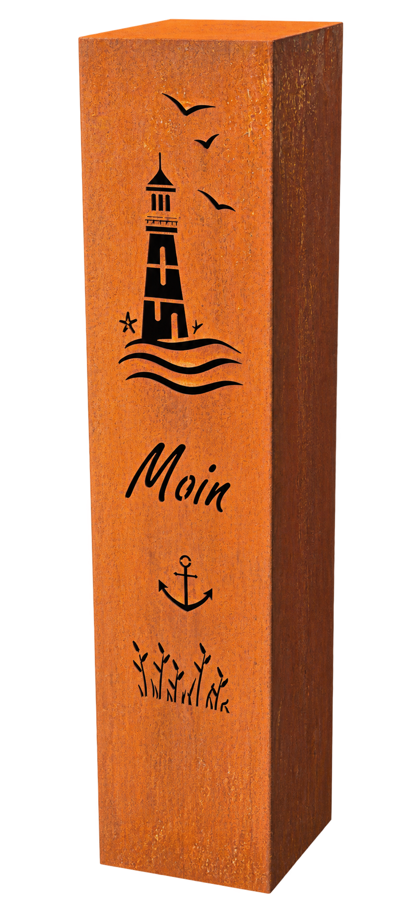Edelrost Säule MOIN Küstenlandschaft 100cm